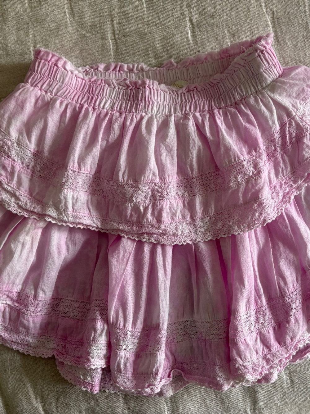 LoveShackFancy Women's Pink Skirt, Size P